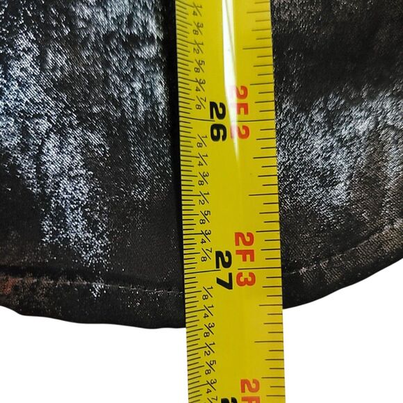 Calvin Klein Black Shimmer Texture Button Up Long Sleeve Top Size M - Picture 6 of 7